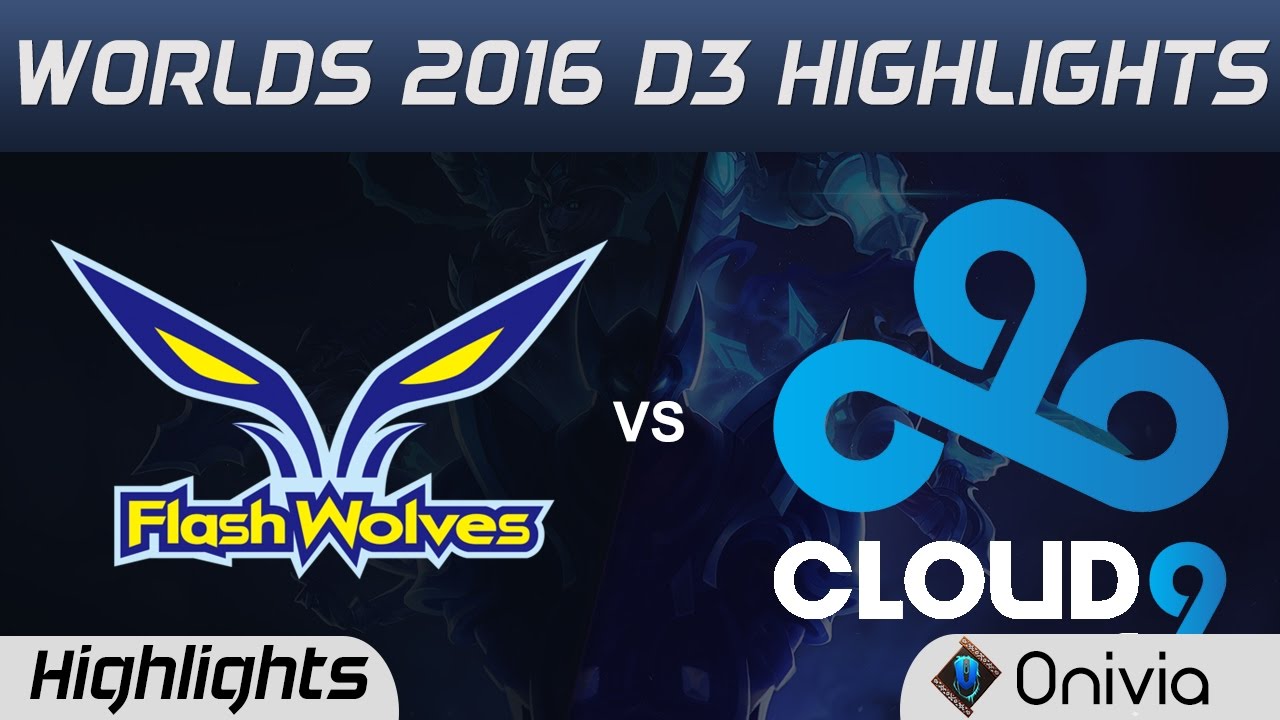 FW vs C9 Highlights Worlds 2016 D3 Flash Wolves vs Cloud9