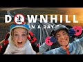 Learning How to Downhill LONGBOARD in a DAY! With @Brandon DesJarlais