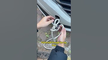 Properly fastening your tow rope can save you thousands of dollars in car repairs!#car