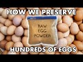 This is how we preserve hundreds of eggs for long term storage
