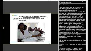 Educational Series 2: Improving Dementia Care, Session 1