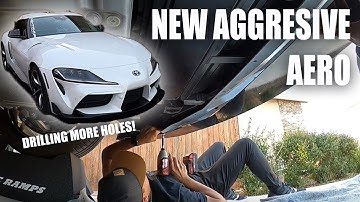 2021 Supra AeroFlow Dynamics Splitter and Skirt Extension Install!