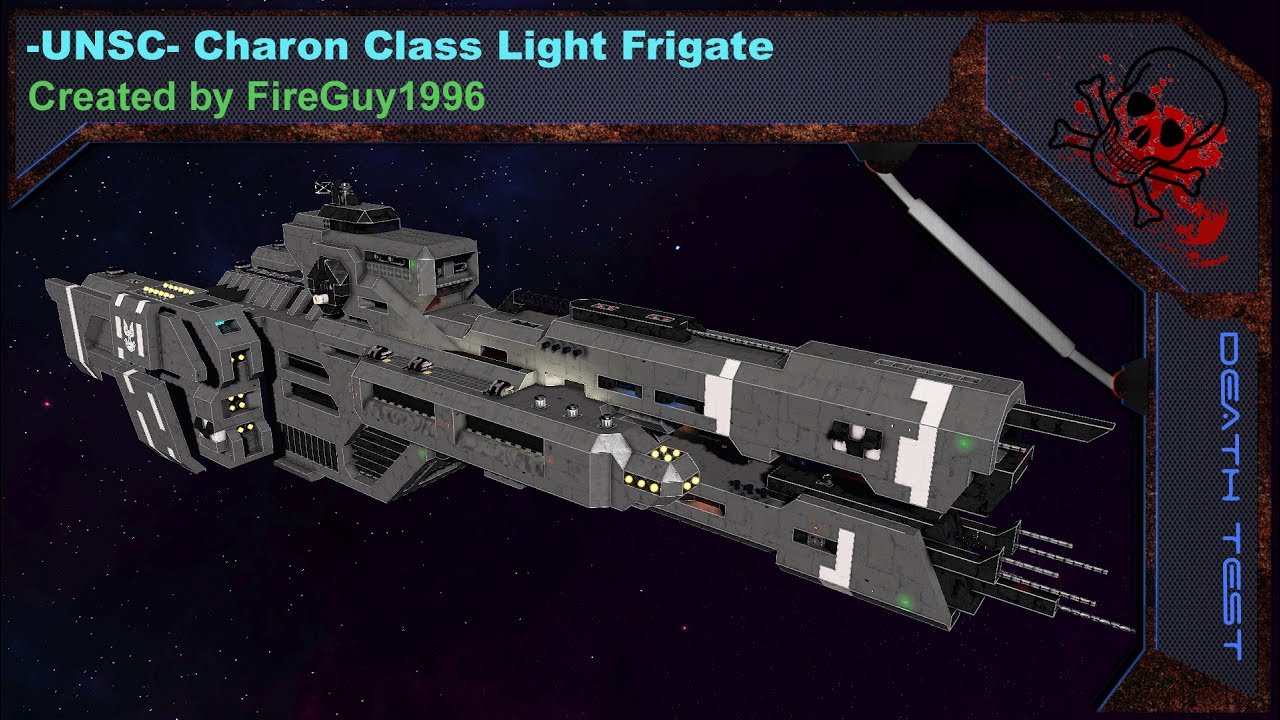 Space engineers DEATH TEST 2.0 "Charon Class Light Frigate" YouTube