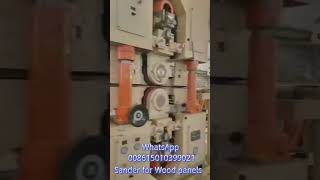 Full automatic sanding line for plywood particle board MDF board with automatic loading and unloader