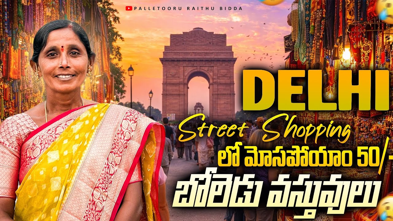 Delhi Street shopping | అంతా మోసం, చెప్పే రేట్ ఒకటి, అక్కడ ఉన్న రేట్ ఒకటి 🤯 | Soping With 50RS