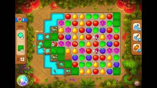 GardenScapes Level 1345 no boosters (20 moves)