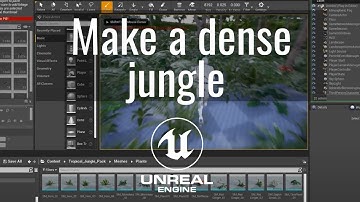 How to make a dense jungle quickly in the unreal engine