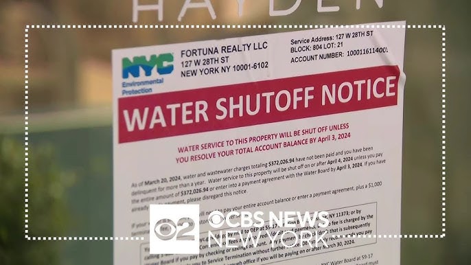 Water Shut Off Notices Sent To Nyc Commercial Properties Over Delinquent Debts