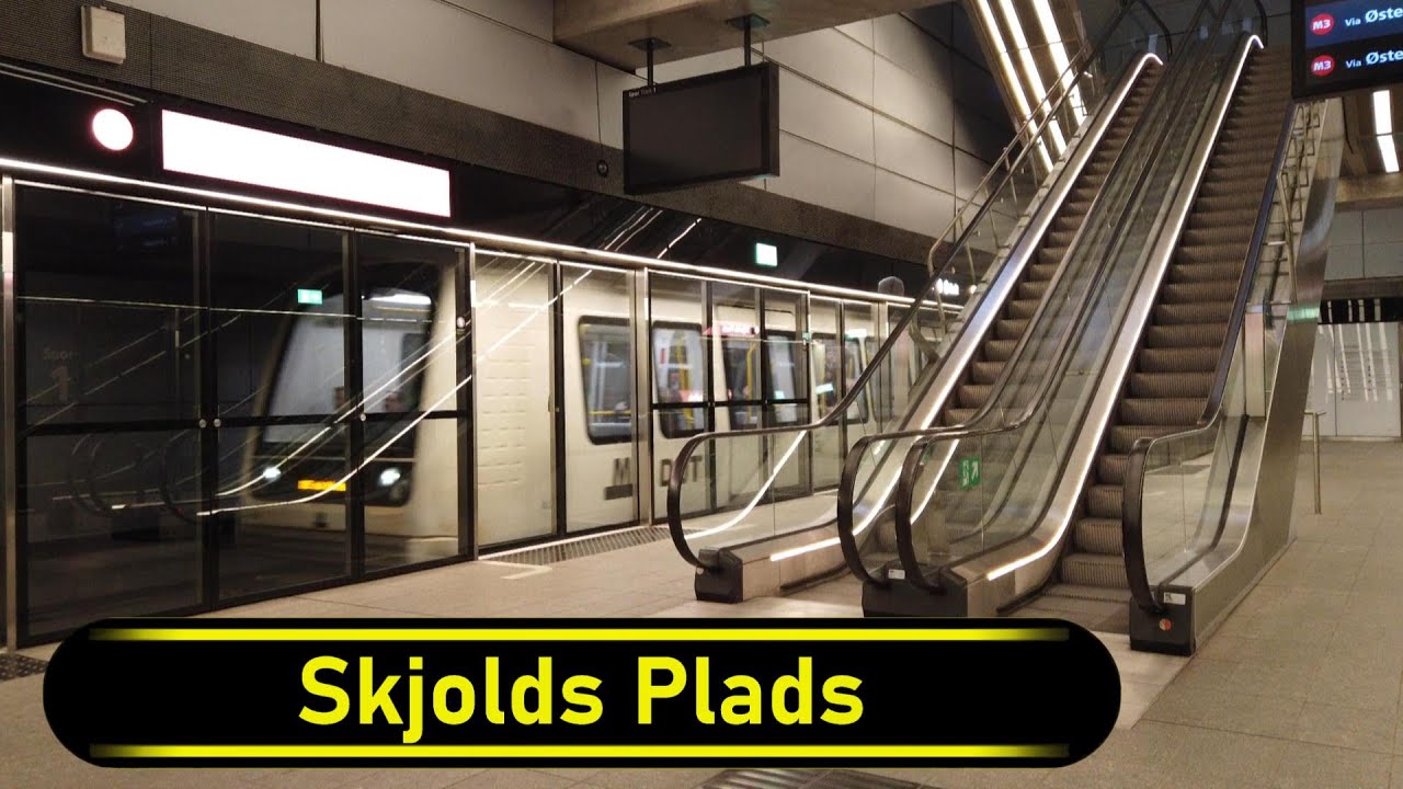 Metro Station Skjolds Plads - Copenhagen 🇩🇰 - Walkthrough 🚶