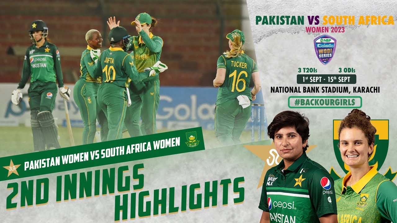 2nd Innings Highlights Pakistan Women vs South Africa Women 1st ODI 2023 PCB M3D2L