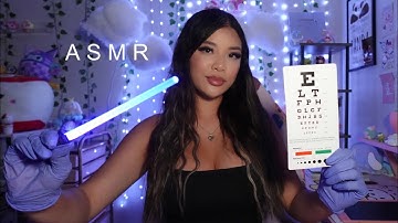 ASMR | Eye Exam Roleplay👩‍⚕️👁️ (light triggers, personal attention)