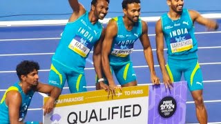 Indian men relay 400 meter qualified for olympic 2024