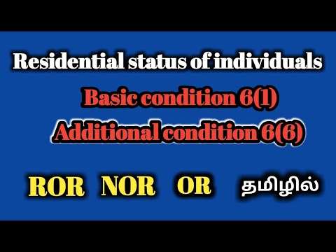 Residential status in tamil