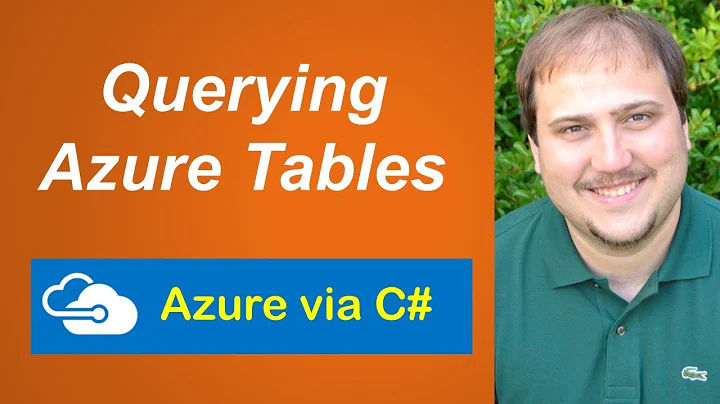 Azure via C# - Querying Azure Tables