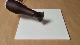 This hair dryer trick will make people think you spent hundreds on wall art! | Hometalk