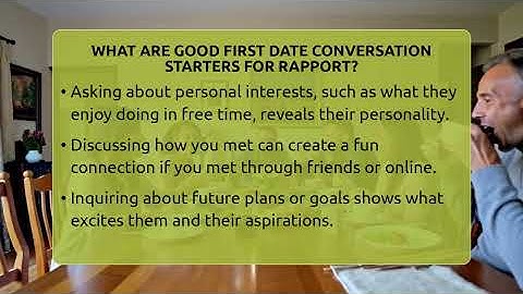 What Are Good First Date Conversation Starters For Rapport? - The Love Workshop