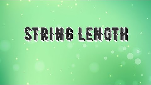 String Length| Program to find string Length| C program| CS Tutorial Tamil
