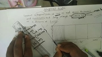 Diagonal Scale / Engineering Drawin/Problem 6