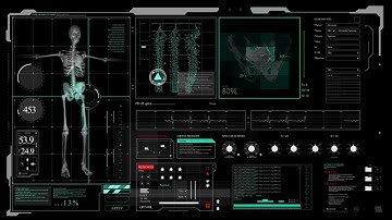 HUD ANIMATION - 2D || No copyright || Medical Diagnosis MRI || Robotics || Futuristic interface -22