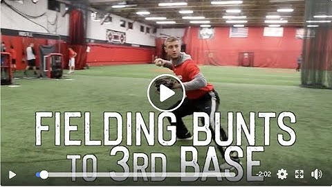 How a Catcher Fields Bunts to 3rd Base Side