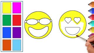 Coloring Emoji | Funny drawings for children