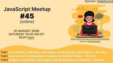 Meetup#45 - Tensorflow.js by Jason Mayes
