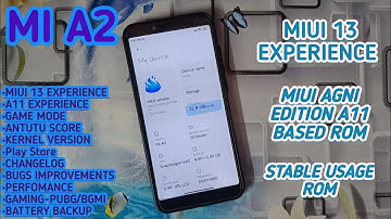 A11 MIUI 13 AGNI EDITION CUSTOM ROM FOR MI A2 || FULL REVIEW OF THE ROM
