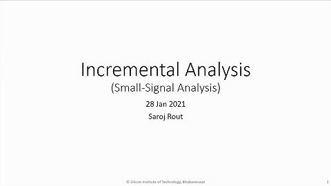 Small Signal Modelling