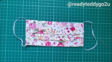 Quick and easy how to sew pleated facemask tutorial