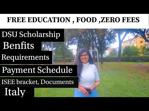 Free Education, 5200 Euro DSU Scholarship (University of Milan )Most Detailed Video.