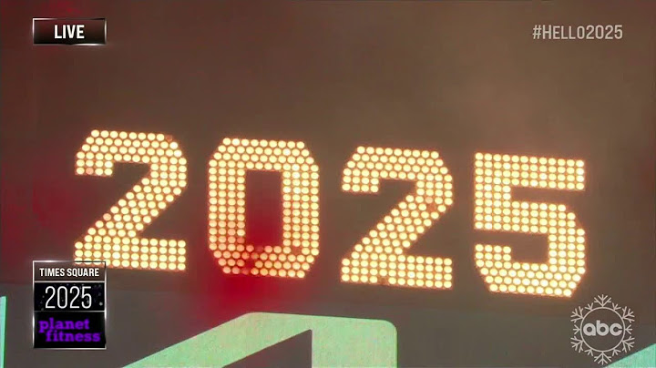 NYC Ball Drop on Dick Clark's New Years Rockin' Eve (2025)