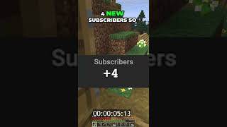 Day 51 of playing 1 Second of Hardcore Minecraft for every new sub #minecraft #gaming