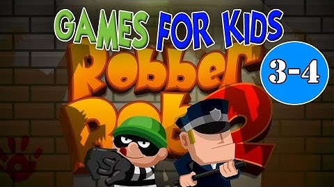 BOB THE ROBBER 2 (Video Game). 3-4 Level on Games for Kids. Боб Грабитель 2. 3-4 уровень