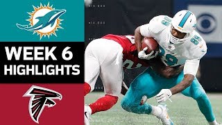 Dolphins vs. Falcons | NFL Week 6 Game Highlights