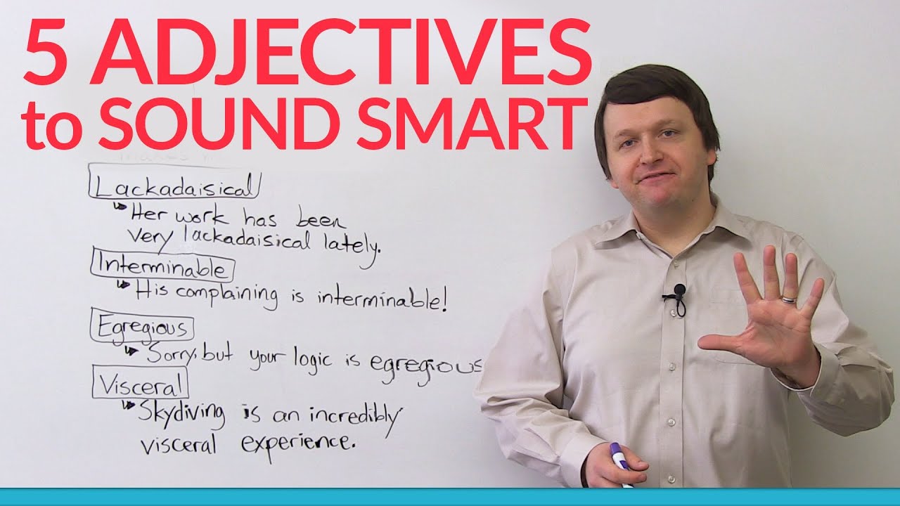 ⁣5 adjectives to make you sound smart