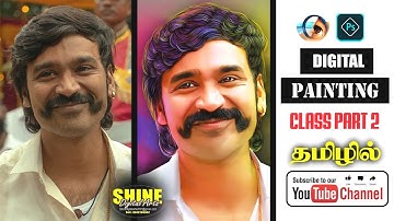 Digital Painting | Part 2 | 🎨🖌️ Photoshop Digital Painting Tutorial Tamil