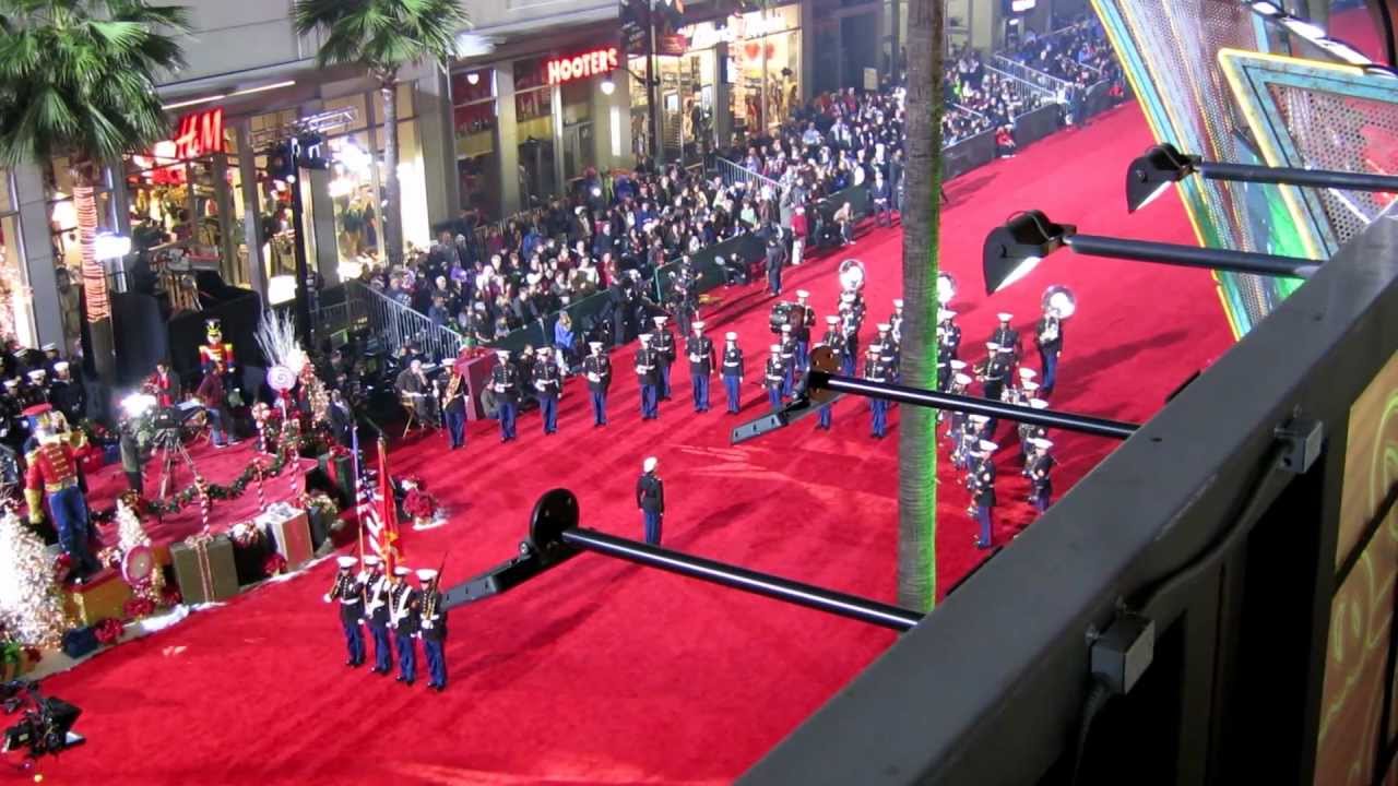 Marine Corp Marching Band at Hollywood Christmas Parade YouTube