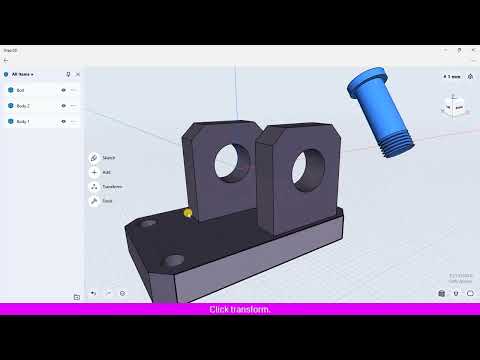 Align Body in Shapr3d