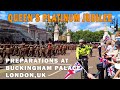 QUEEN&#39;S PLATINUM JUBILEE Preparations at Buckingham Palace, London , UK