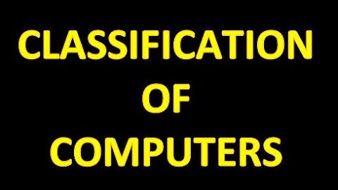Classification of Computers || Lecture 4 || 1st Year Computer Science || Mubarik Siddique