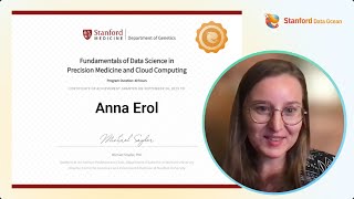 Anna Erol Testimonial | Stanford Data Ocean