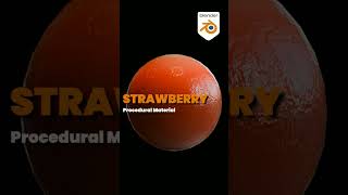 Procedural Strawberry Material | Blender #3dartist #blender
