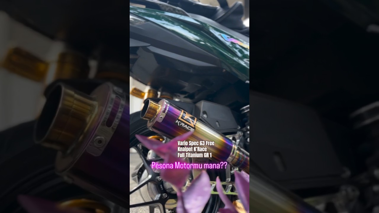Vario Spec 63 Free x K’Race Full Titanium - Dadang Racing Blarr