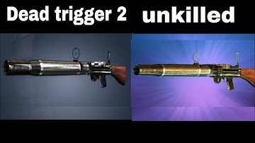 Lewis Gun comparison video with Unkilled vs Dead Trigger 2