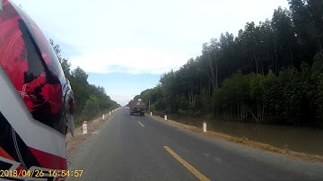 Quốc lộ 1A đoạn cà mau đẹp lung linh P2