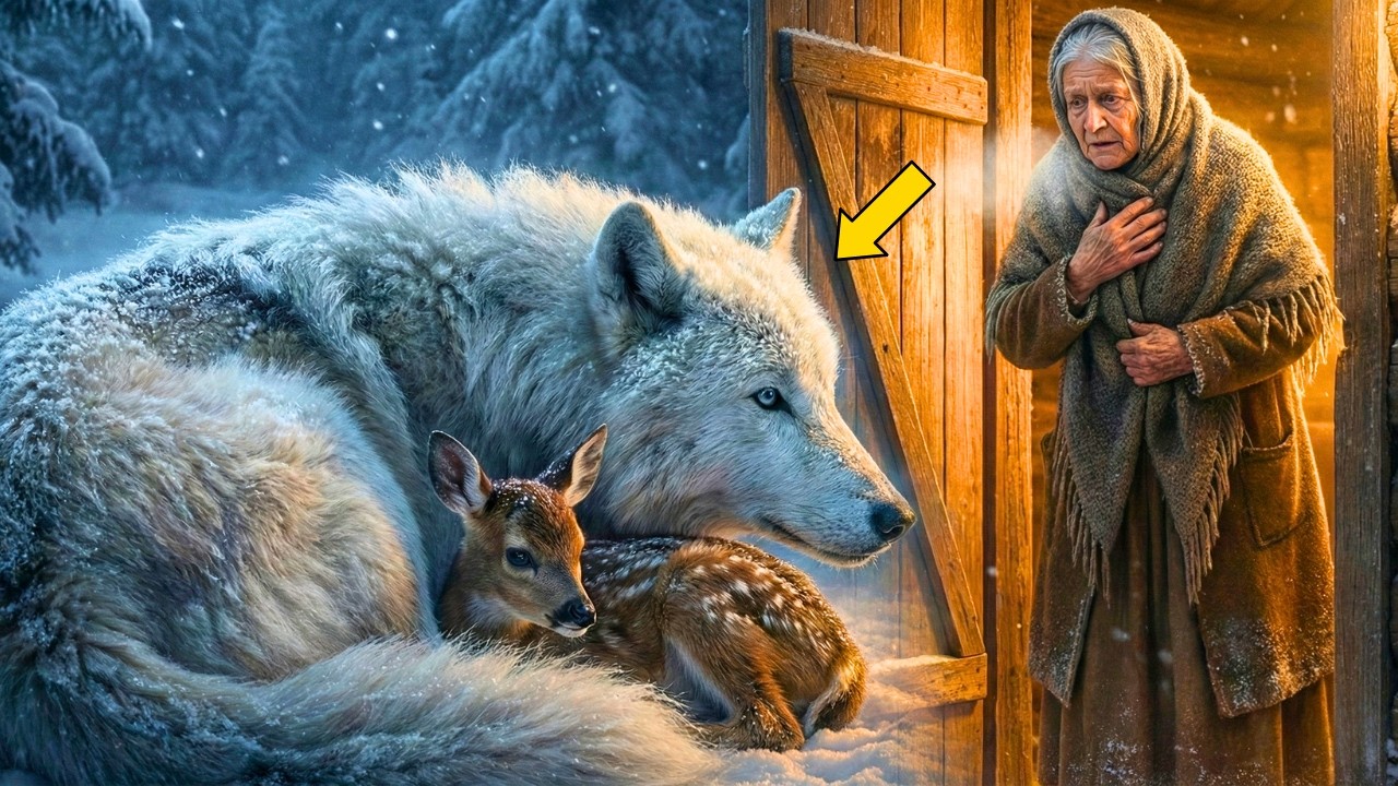 WILCZYCA POJAWIŁA SIĘ U DRZWI STARSZEJ KOBIETY PRZY –61°C… TO, CO ZROBIŁA, NIKT BY W TO NIE UWIERZYŁ