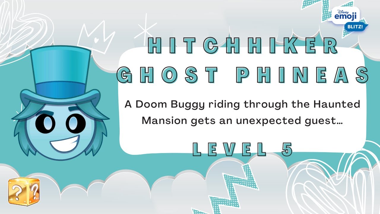 Disney Emoji Blitz Hitchhiker Ghost Phineas (Level 5) The Haunted