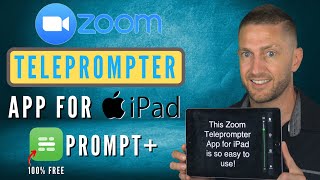 How Use a Script and Teleprompter in Zoom Meetings on iPad | Prompt+ Best Free App screenshot 5
