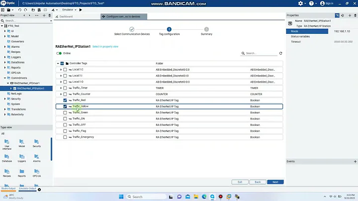 FactoryTalk Optix Studio || Part 19 || Configure Ethernet Communication with CompactLogix Controller