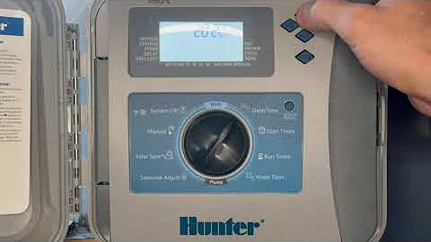 Hunter Pro 2 C Irrigation Controller Programming